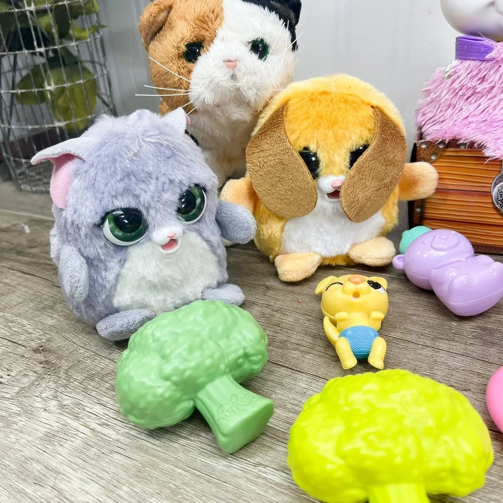 FurReal Friends Calico Cat Plush Unicorn Interactive Toy Lot with Accessories